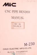 MIIC-Miic MC 50 NS, NLS, CNC, Pipe Bender Electrical Ops - Schematics - Parts Manual-MC-50 NLS-MC-50 NS-01